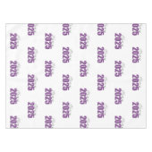 Lila Glitzer 2025 Tischdecke (Vorderseite (Horizontal))