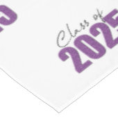 Lila Glitzer 2025 Tischdecke (Schrägansicht)