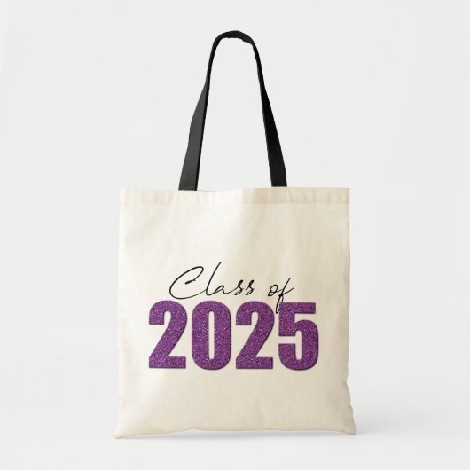 Lila Glitzer 2025 Tragetasche (Vorne)