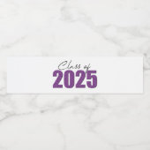 Lila Glitzer 2025 Wasserflaschenetikett (Einzelnes Label)