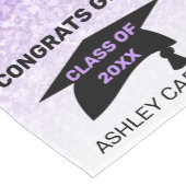 Lila Glitzer Abschluss Kurzer Tischläufer (Ecke)