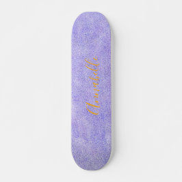 Lila Glitzer Aerosol Paint Skateboard