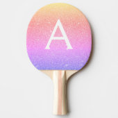 Lila Glitzer aus Pink und Sparkon Tischtennis Schläger (Vorderseite)