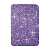Lila Glitzer Badematte (Vorderseite Vertikal)