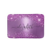 Lila Glitzer Badematte (Vorderseite)