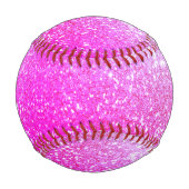 Lila Glitzer Baseball (Rückseite)