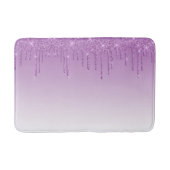 Lila Glitzer Bath Mat Badematte (Vorderseite)