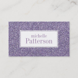 Lila Glitzer-berufliche Geschäfts-Karten Visitenkarte