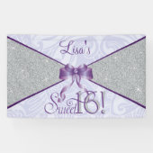 Lila Glitzer, Bonbon 16 Banner (Horizontal)