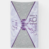 Lila Glitzer, Bonbon 16 Banner (Vertikal)