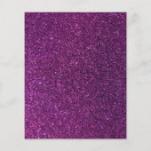 Lila Glitzer Cartoon Haushaltshilfe Reinigungsserv Flyer (Hinten)