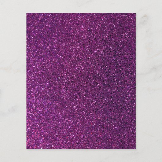 Lila Glitzer Cartoon Haushaltshilfe Reinigungsserv Flyer (Hinten)