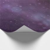 Lila Glitzer Confetti Imitate Fossilienfische Geschenkpapier (Ecke)