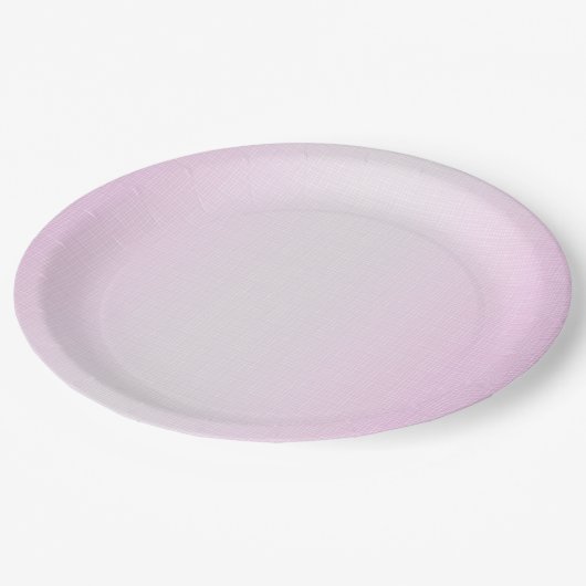 Lila Glitzer Confetti Imitate Fossilienfische Pappteller (Schrägansicht)