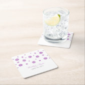 Lila Glitzer Confetti Paper Untersetzer (Vor Ort)