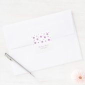Lila Glitzer Confetti Wedding Stickers (Umschlag)