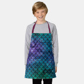 Lila Glitzer der rosafarbenen Meerjungfrauenskala Schürze (Getragen)