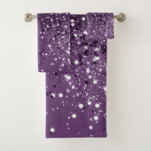 LILA Glitzer Dream #1 #shiny Badhandtuch Set (Insitu)