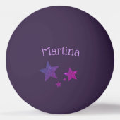 Lila Glitzer-Effekt, benutzerdefinierter Pingpong Tischtennisball (Vorderseite)