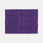 Lila Glitzer Fleece Blanket (Vorderseite (Horizontal))