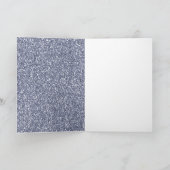 Lila Glitzer Frieden Karte (Innenseite)