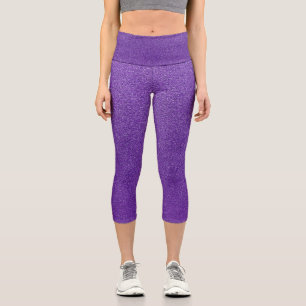 Lila Glitzer, Funkeln, Glitzer Hintergrund Capri Leggings