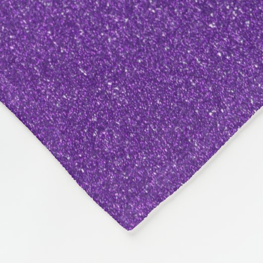 Lila Glitzer, Funkeln, Glitzer Hintergrund Fleecedecke (Ecke)