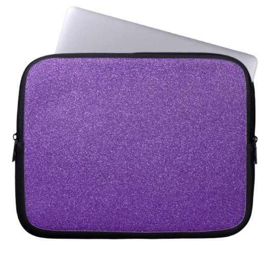 Lila Glitzer, Funkeln, Glitzer Hintergrund Laptopschutzhülle (Vorderseite)