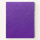 Lila Glitzer, Funkeln, Glitzer Hintergrund Notizblock (Rückseite)