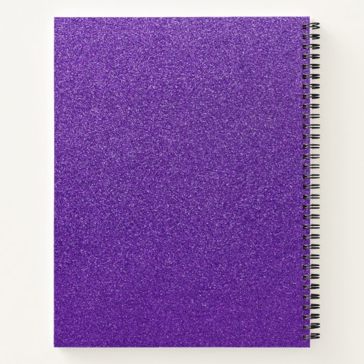 Lila Glitzer, Funkeln, Glitzer Hintergrund Notizblock (Rückseite)