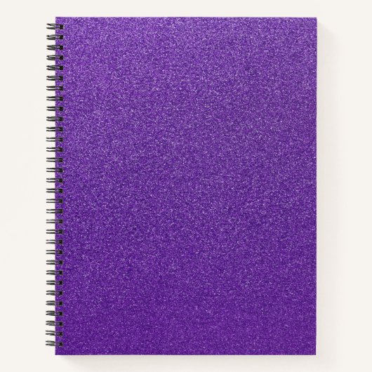 Lila Glitzer, Funkeln, Glitzer Hintergrund Notizblock (Vorderseite)