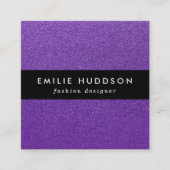 Lila Glitzer, Funkeln, Glitzer Hintergrund Quadratische Visitenkarte (Vorderseite)