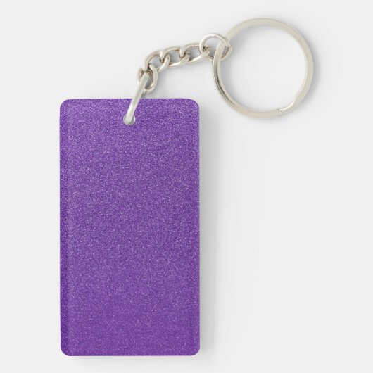 Lila Glitzer, Funkeln, Glitzer Hintergrund Schlüsselanhänger (Rückseite)
