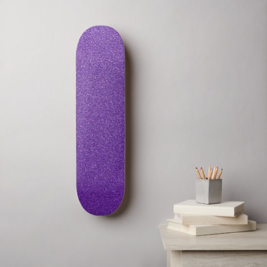 Lila Glitzer, Funkeln, Glitzer Hintergrund Skateboard (Wandkunst)