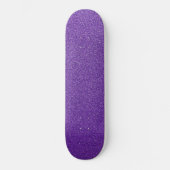 Lila Glitzer, Funkeln, Glitzer Hintergrund Skateboard (Vorderseite)
