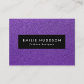 Lila Glitzer, Funkeln, Glitzer Hintergrund Visitenkarte (Vorderseite)