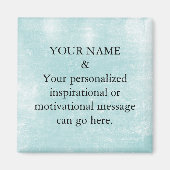 Lila Glitzer für benutzerdefinierte Motivierend Me Magnet (Vorne)