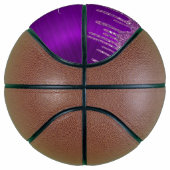 Lila Glitzer für die Pinselzubereitung Basketball (Rechts)