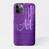 Lila Glitzer für die Pinselzubereitung Case-Mate iPhone Hülle (Rückseite)