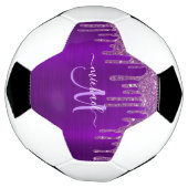 Lila Glitzer für die Pinselzubereitung Fußball (Gedreht)