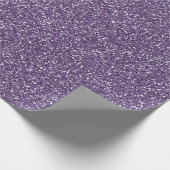 Lila Glitzer Geschenkpapier (Ecke)