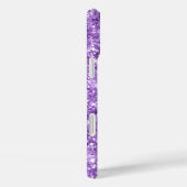 Lila Glitzer Girly Signature Case-Mate iPhone Hülle (Rückseite / Rechts)
