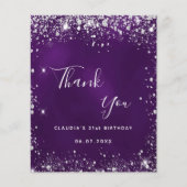 Lila Glitzer glänzen dank Budget Flyer (Vorne)