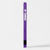 Lila Glitzer, Glitzer Hintergrund, Ihr Name iPhone Hülle (Linke Seite)