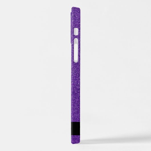 Lila Glitzer, Glitzer Hintergrund, Ihr Name iPhone Hülle (Linke Seite)