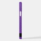 Lila Glitzer, Glitzer Hintergrund, Ihr Name iPhone Hülle (Rechte Seite)