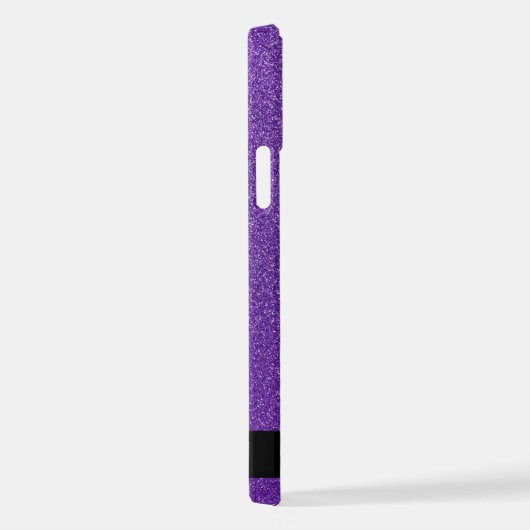 Lila Glitzer, Glitzer Hintergrund, Ihr Name iPhone Hülle (Rechte Seite)