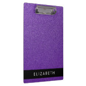 Lila Glitzer, Glitzer Hintergrund, Ihr Name Klemmbrett (Rechts)