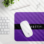 Lila Glitzer, Glitzer Hintergrund, Ihr Name Mousepad