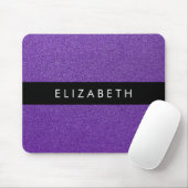 Lila Glitzer, Glitzer Hintergrund, Ihr Name Mousepad (Mit Mouse)